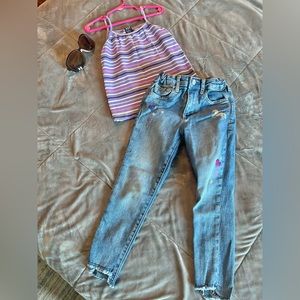 Gap Denim Stretch High Rise Ankle Jegging | Girls Size 6